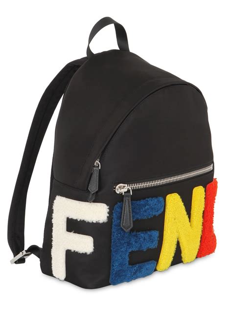 fendi shearling backpack|fendi jewelry.